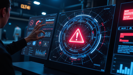 金融风控系统界面，异常交易检测，欺诈识别算法，网络安全防护，风险控制面板